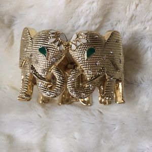 Lilly Pulitzer Tusk Tusk Elephant Cuff Bracelet